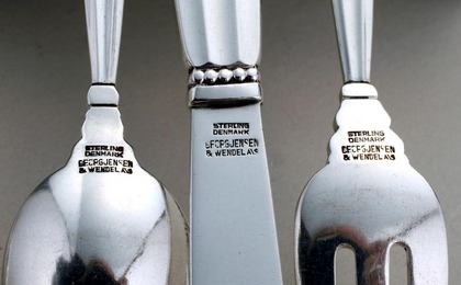 Georg Jensen Sterling Silver Flatware Set (36) - Acorn Pattern